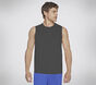 GO DRI Charge Muscle Tank, BLACK / CHARCOAL, large image number 0