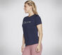 Skechers Metallic Logo Tee, NAVY, large image number 2