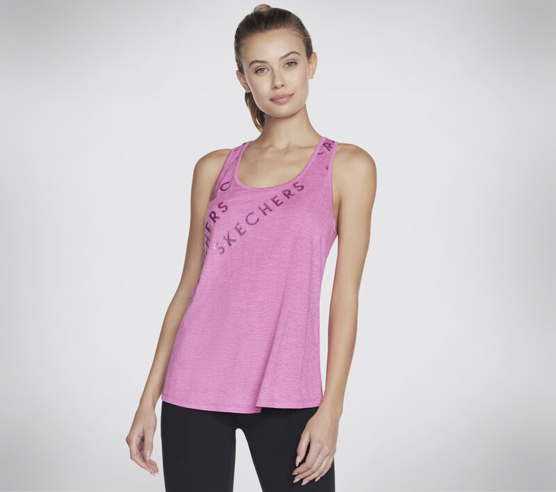 GO DRI SWIFT Racerback Tank, PINK, largeimage number 0