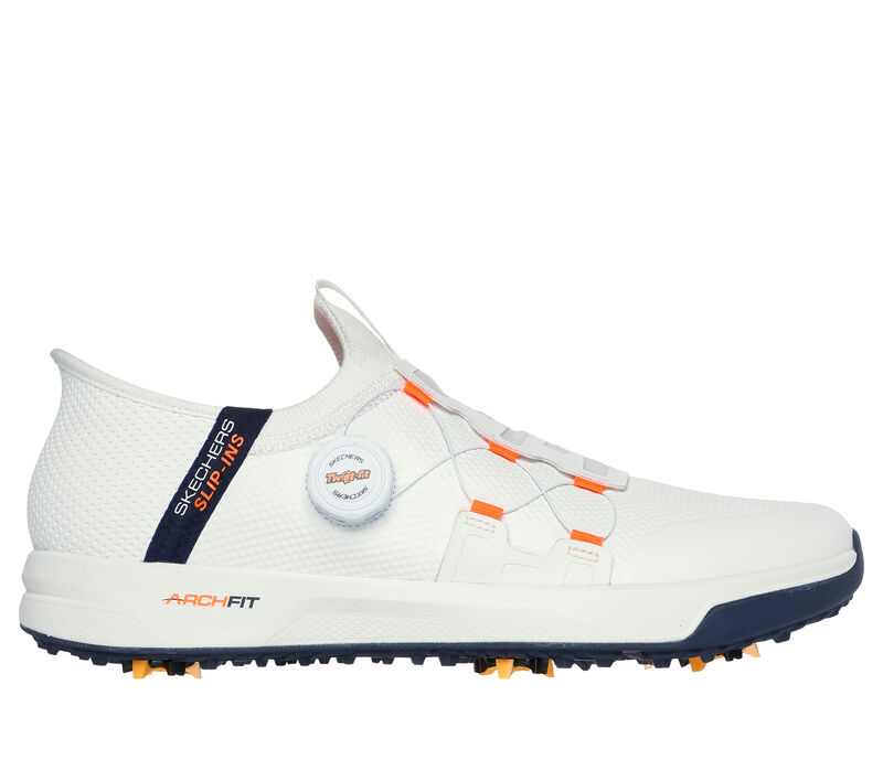 Skechers Slip-ins: GO GOLF Elite Vortex, BÍLÁ / TMAVE MODRÁ, largeimage number 0