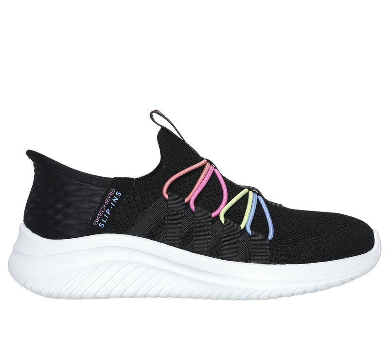 Skechers Slip-ins: Ultra Flex 3.0 - Bungee Fun, CERNÁ / MULTI, largeimage number 0