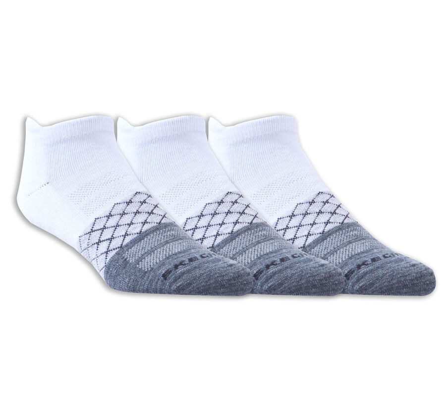 3 Pack Diamond Arch Socks, BÍLÝ / ČERNÁ, largeimage number 0