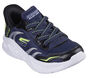 Skechers Slip-ins: Meteor-Lights - Brisk-Beams, TMAVE MODRÁ / CERNÁ, large image number 4