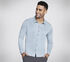 GO DRI Off Duty Button Down Shirt, DENIM, swatch