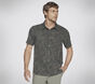 The GO WALK Air Printed Short Sleeve Shirt, STRÍBRNÁ / MULTI, large image number 2