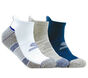 3 Pack Half Terry Low Cut Socks, BÍLÝ, large image number 0