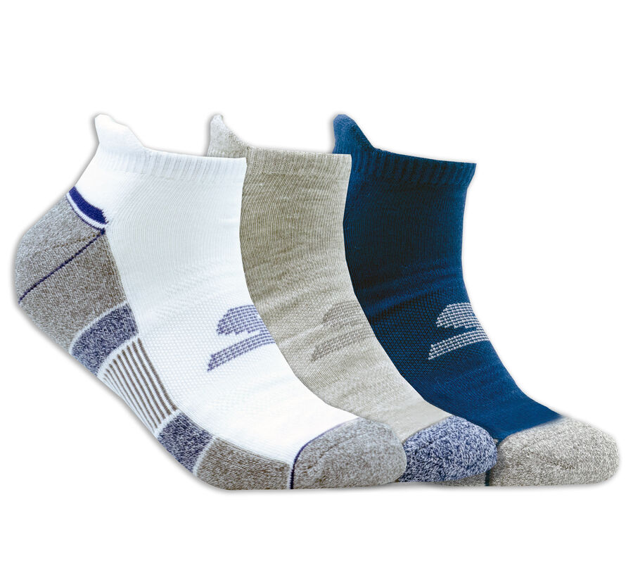 3 Pack Half Terry Low Cut Socks, BÍLÝ, largeimage number 0