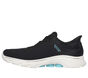 Skechers Slip-ins: GO WALK 7 - Valin, CERNÁ / AQUA, large image number 4