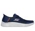 Skechers Slip-ins: GO WALK Flex - Hands Up, TMAVE MODRÁ, swatch